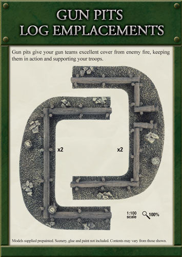 Log Emplacements - Gun Pit Markers