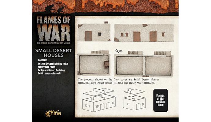 BB222 Small Desert Houses Battlefront- Blitz and Peaces
