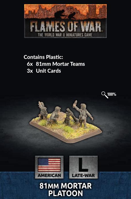 US804 81mm Mortar Platoon (Plastic) Battlefront- Blitz and Peaces