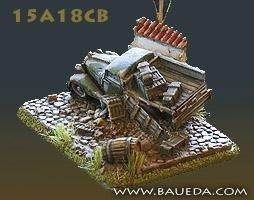 15A18CB  Bombed Mercedes 170V + small base Baueda- Blitz and Peaces