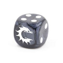 Conquest Logo on Dark Grey Marbled Dice - 24 per pack
