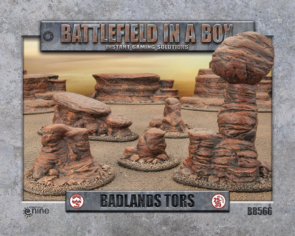 BB566 Badlands: Tors - Mars (x5)Full Painted Terrain