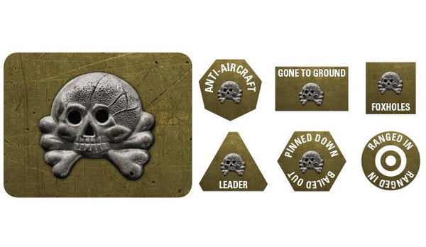 GSO920 Panzerdivision "Clausewitz" Tokens (x20) &amp; Objectives (x2)
