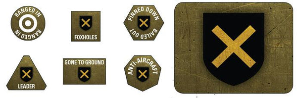 GSO912 5. Panzerdivision Tokens (x20) & Objectives (x2)