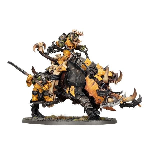 ORRUK WARCLANS: TUSKBOSS ON MAW-GRUNTA