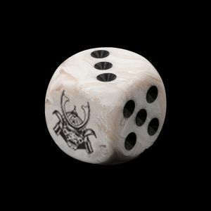 Yoroni Logo Parchment Marbled  Dice - 24 per pack [Pre - Order]