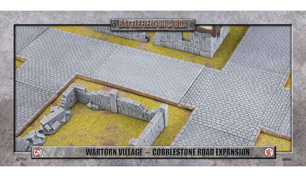 BB605 Wartorn Village: Cobblestone Road Expansion (x6)
