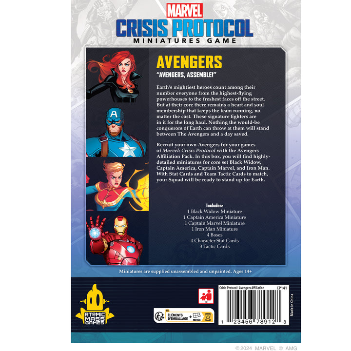 Marvel: Crisis Protocol – Avengers Affiliation Pack