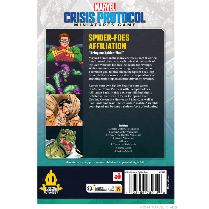 Marvel: Crisis Protocol – Spider-Foes Affiliation Pack