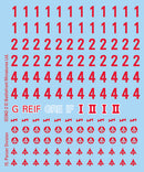 GE942 DAK Decals (x4)