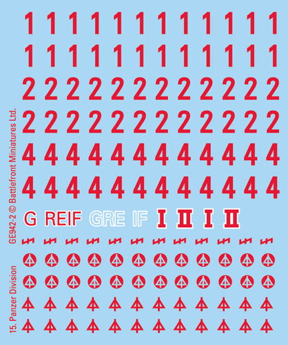 GE942 DAK Decals (x4)