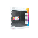 24-Pocket Sideloading Pages 10 Pcs Pack Black