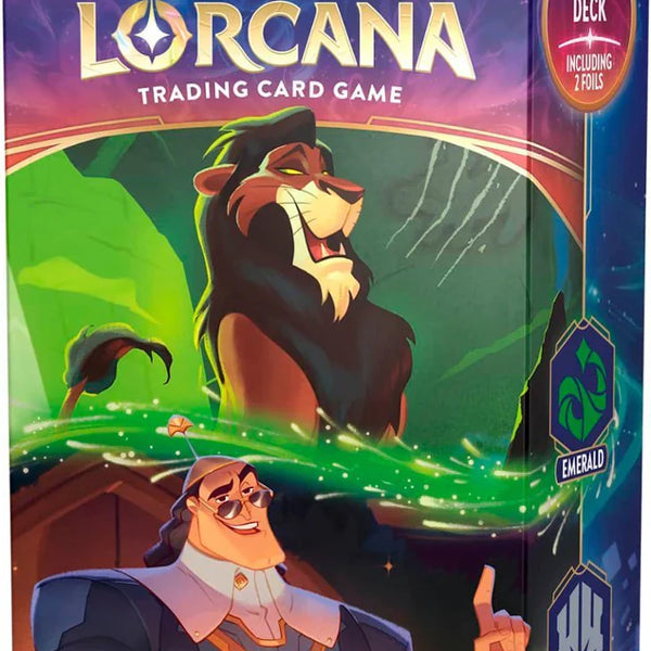 generic lorcana tcg: shimmering skies: starter decks: both emerald Disney Lorcana TCG: Shimmering Skies Starter Deck Emerald & Steel (Sca