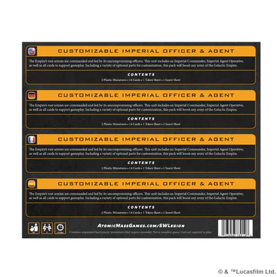 Star Wars Legion Customizable Imperial Officer & Agent