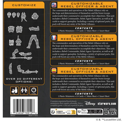 Star Wars Legion Customizable Rebel Officer & Agent (EN)