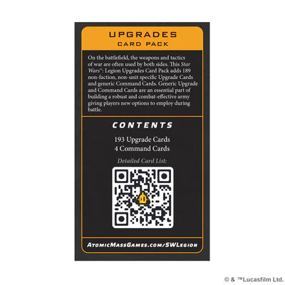 Star Wars Legion Upgrades Card Pack (EN)
