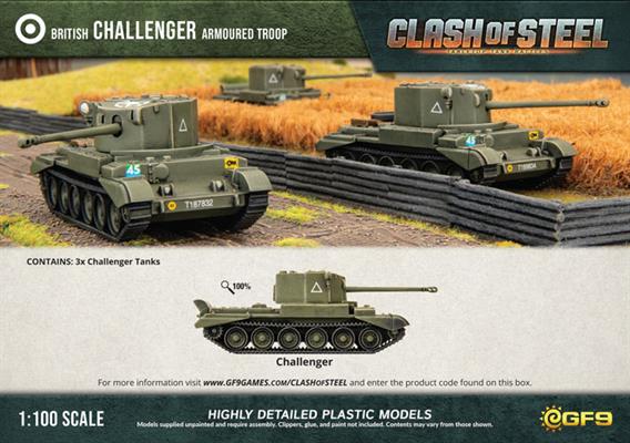 Challenger Armoured Troop (x3 Plastic)