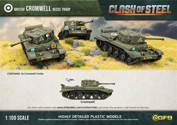 Cromwell Recce Troop (x3 Plastic)