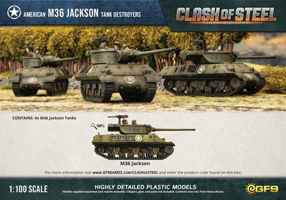 M36 Jackson Tank Destroyers (x4 Plastic)