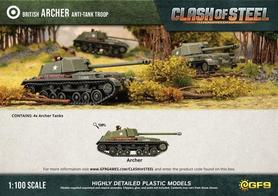 Archer Anti-Tank Troop (x4 Plastic)