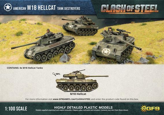 M18 Hellcat Tank Destroyers (x4 Plastic)