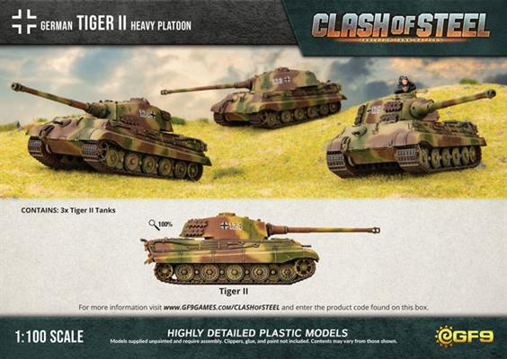 Tiger II Heavy Tank Platoon (x3 Plastic)