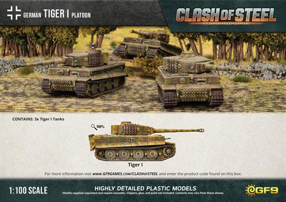 Tiger I Tank Platoon (x3 Plastic)