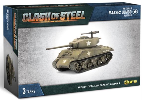 M4A3E2 Jumbo Tank Platoon (x3 Plastic)