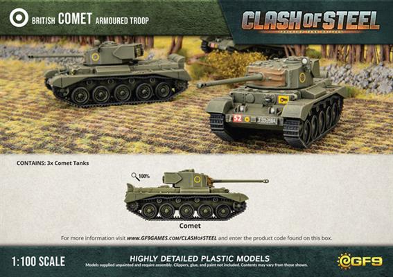 Comet Armoured Troop (x3 Plastic)