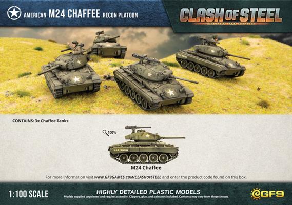 M24 Chaffee Recon Platoon (x3 Plastic)