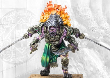 Sorcerer Kings: Rakshasa Ravanar (with Hindu Fork)/ Rakshasa Bakasura (with Swords) Dual Kit