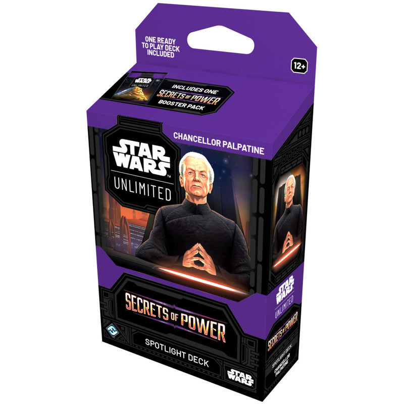 [PRE-ORDER] Star Wars: Unlimited - Secrets of Power Chancellor Palpatine Spotlight Deck (Villain)