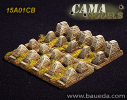 15A01CB 15mm Dragon teeth Anti-tank obstacle Baueda- Blitz and Peaces