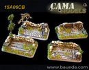 15A06CB 4 different HMG/mortar scenic bases (rural) Baueda- Blitz and Peaces