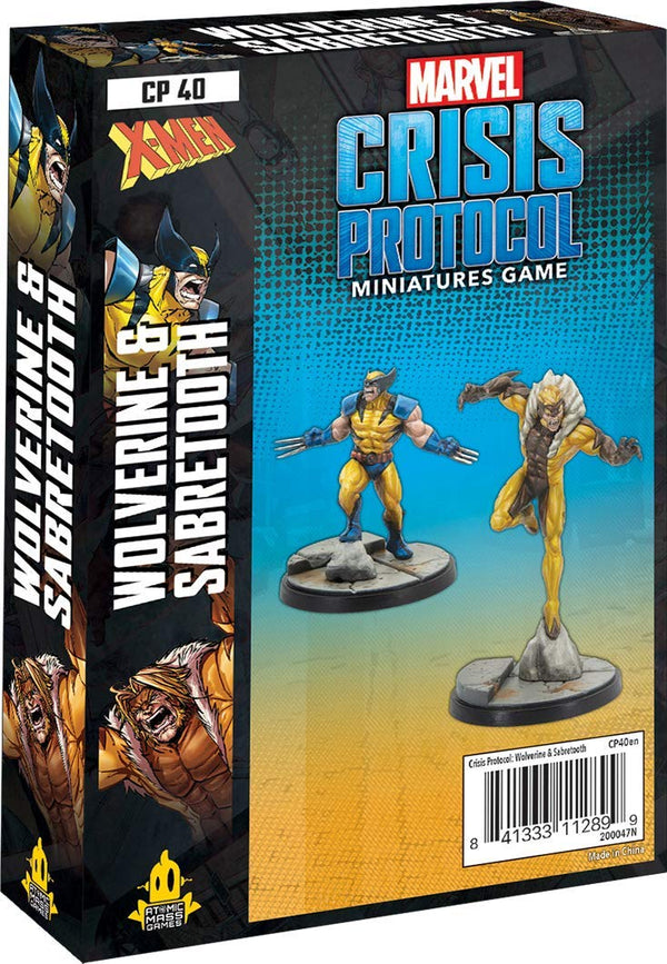 MARVEL CRISIS PROTOCOL WOLVERINE AND SABRETOOTH EN