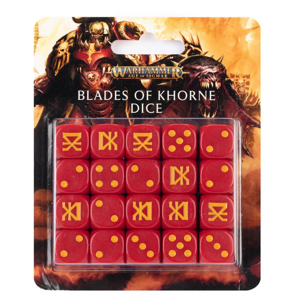 AGE OF SIGMAR: BLADES OF KHORNE DICE SET