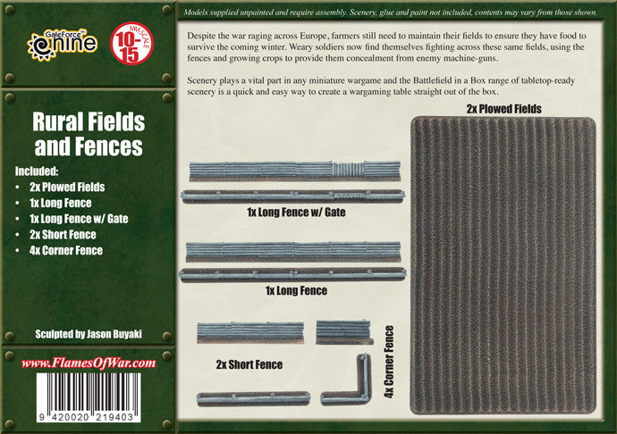 BB138 Rural Fields & Fences Battlefront- Blitz and Peaces