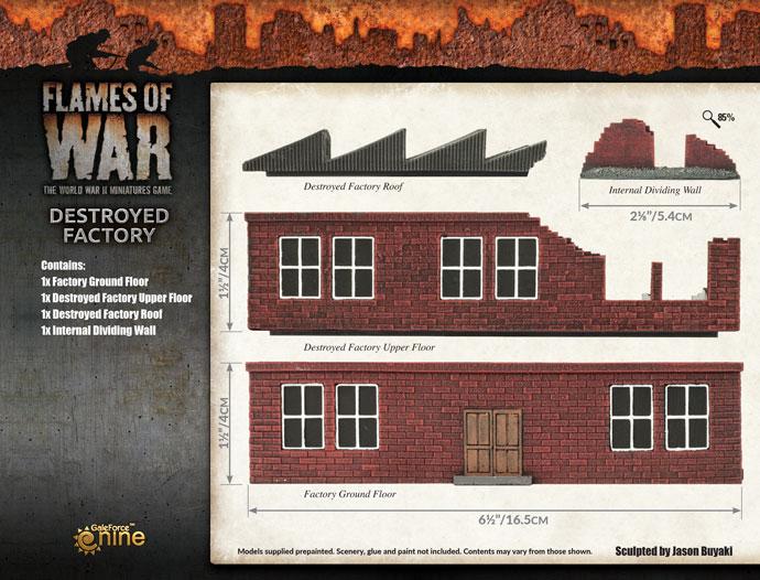 BB235 Destroyed Brick Factory Battlefront- Blitz and Peaces