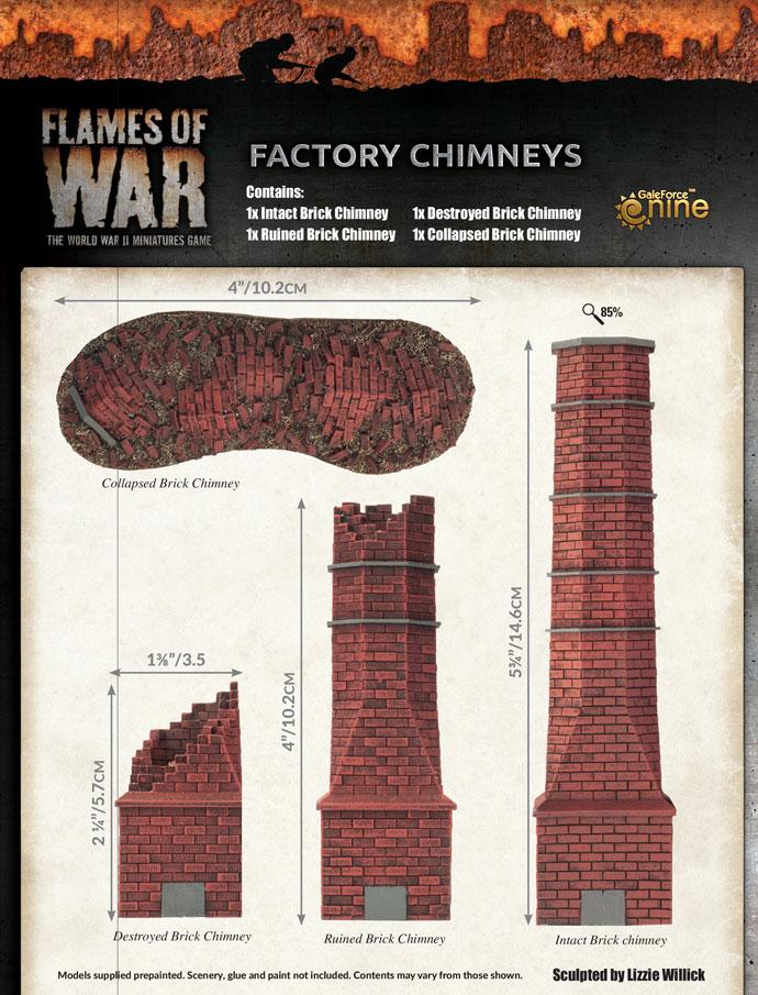 Factory Chimneys (BB236) Battlefront- Blitz and Peaces