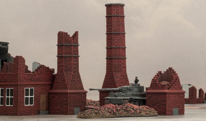 Factory Chimneys (BB236) Battlefront- Blitz and Peaces