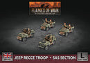 Jeep Recce Troop/SAS Section (4x Plastic)