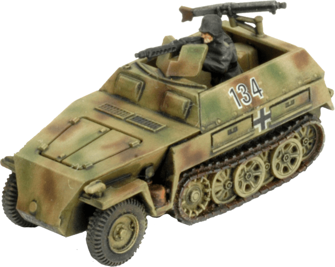 GBX129 Sd Kfz 250 Transports (Plastic) Battlefront- Blitz and Peaces