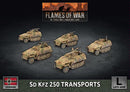 GBX129 Sd Kfz 250 Transports (Plastic) Battlefront- Blitz and Peaces