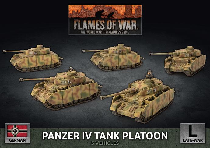 GBX142 Panzer IV Tank Platoon (Plastic) Battlefront- Blitz and Peaces