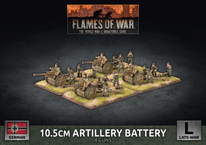 GBX145 10.5cm Artillery Battery (Plastic) Battlefront- Blitz and Peaces