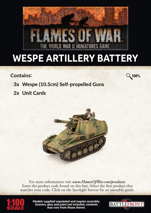 GBX155 Wespe Artillery Battery Battlefront- Blitz and Peaces