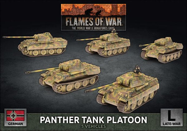 GBX161 Panther A Tank Platoon (plastic) Battlefront- Blitz and Peaces