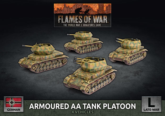 GBX166 Armoured AA Tank Platoon (x4 Plastic)