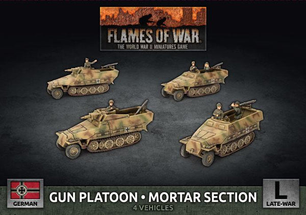 GBX177 Gun Platoon / Mortar Section (x4 Plastic) Battlefront- Blitz and Peaces