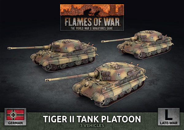 Tiger II (8.8cm) Tank Platoon (3x Plastic)